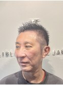 イケおじ/40代/50代/60代/白髪染め/ベリーショート/メンズカット