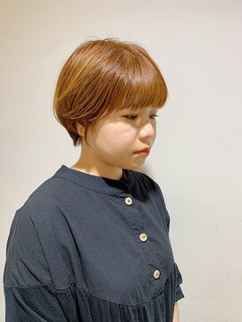 トッカ ヘアアンドトリートメント 難波店 こなれ感◎大人可愛いオレンジベージュ×マッシュルームヘア☆