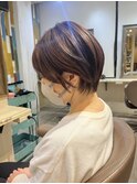 ショートボブ×イルミナカラー