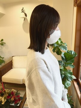 アルディ ユーカリが丘店(HARDI) 【星野】ミディアムストレート×くすみブラウン☆