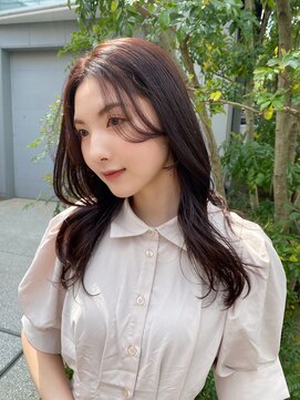 ガーランド (Garland) 大人かわいいこっくりショコラブラウン長めシースルー前髪表参道