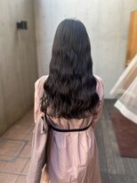 ジェノ(JENO by apish) 黒髪/グレーベージュ/レイヤーロング/前髪パーマ