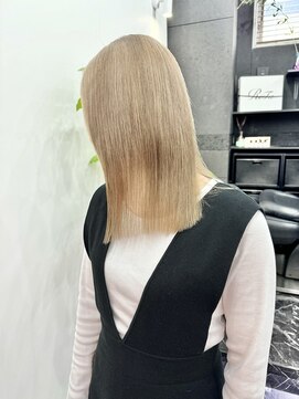 チュダック(ChuDuck) 韓国風《ミルクティー》ハイトーン/ケアブリーチ/ダブルカラー