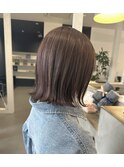 きりっぱなし/外ハネ/ブリーチなしベージュ