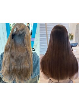 毛髪改善矯正でヘアセットの時間を短縮！潤いと艶を与え、乾燥対策にオススメ◎