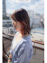 ヒョンミョン ライズバイレボ 取手店(hyon myon/RISE by REVO)&nbsp;レイヤーカット/デザインカラー/オリーブベージュ[取手/取手駅]