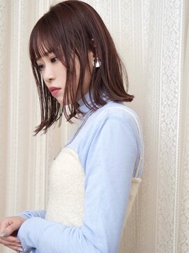 ビュートリアム265(BEAUTRIUM 265) 切りっぱなしボブ ストレートボブ外ハネボブ ピンクブラウン銀座