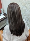 #ハイライト#バレイヤージュ#外国人風カラー#ミルクティー