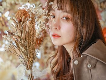 メノン(Menon)の写真/【21時まで営業/梅田】大人気なアレンジ自在のミディアム・ロングヘア★顔周りのカットも絶妙なバランス◎