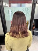 グラデーションカラー ピンクベージュ