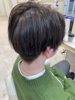 アッシュ 仙川店(Ash)&nbsp;センターパートウルフヘアフェザーパーマ毛流れニュアンスメンズ