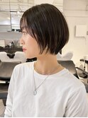 ショート美髪顔周りレイヤーグレージュくびれヘア_ba374462