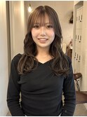 透明感カラー/グレージュ/顔まわりカット/似合わせカット