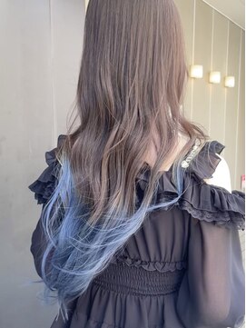 シオ ヘアー デザイン(Sio. hair design) 裾カラー“ice blue”