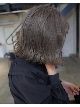 アリー 原宿 表参道(ALLY) ALLY阿部　【シアーグレージュボブ】×ブリーチ無しカラー