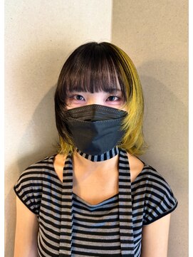 アース 菊名店(HAIR&MAKE EARTH) イエローデザインカラー