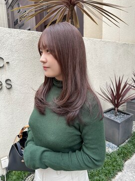 ブクレット(Bouclettes) 透明感/ミルクティーラテブラウン/レイヤーカット