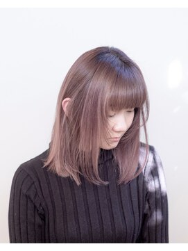 エルレ(Elure) ピンクベージュ#ケアブリーチ#髪質改善ケア#ダブルカラー#浜松