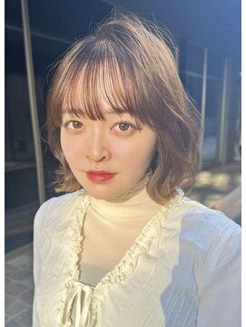 クーエフー(coo et fuu) シースルーバング透明感カラーレイヤーカット冬カラー