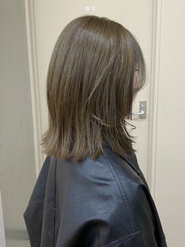 ブリーチなしカラーブリーチ無しダブルカラー冬カラー