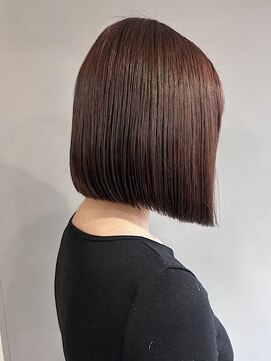 シア(sia) ナチュラルボブぱつっとボブbobシャギーボブ髪質改善心斎橋