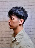 ツーブロック×パーマ