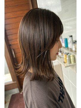 リドル ヘアー 駒生店(Riddle HAIR) 外ハネがかわいい切りっぱなしミディアム