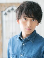 メンズヘア ビーセカンド 草加店(MENS HAIR B-2)&nbsp;重め無造作ニュアンスパーマ爽やかリクルート黒髪マッシュa草加