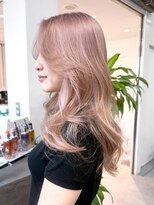 アルバム 銀座(ALBUM GINZA)&nbsp;ミルクティーハイトーンダブルカラーブリーチ_ba582103