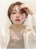 クールショート顔周りカット前髪レイヤーショート大人ショート