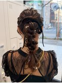 丸顔/卵型/顔型別ヘアスタイル/ヘアセット/結婚式/韓国/小顔