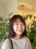 リグ ヘアアンドデザイン(LiG hair&design)&nbsp;ツヤ感たっぷり♪大人可愛いレッドカラー