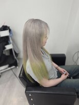 ミステル(MISTEL)&nbsp;推しカラー　シルバーグレイ、インナーネオンイエロー