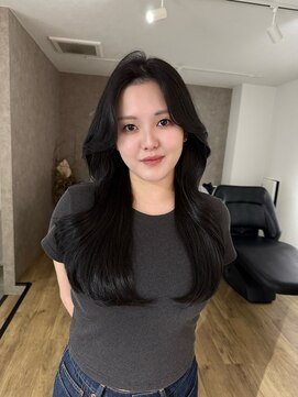 エトワ 中央店(etoi) 大分韓国かき上げレイヤーカット大人レイヤー顔まわりレイヤー