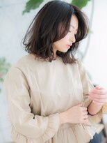 ココデサロン ハナレ 浅草(cocode salon HANARE) 【浅草美容院HANARE】ダークグレージュの大人ロブヘアe