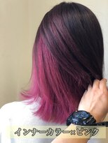 ジャックローズヘアプロデュース(JACK ROSE Hair Produce) インナーカラー×ピンク