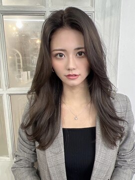 アリュウル 表参道(ALLURE) 大人っぽい韓国ヘアデジタルパーマくすみブルーテラコッタ/千葉