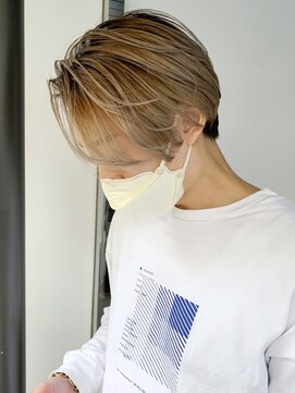 アイティー バイ アルバム 中野店(IT by ALBUM) メンズバレイヤージュ_コンマヘアスキンフェード_ba391632