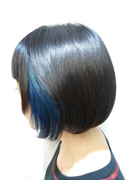 ヘアジーナ(Hair Jina) 推しカラー♪アクアブルーイヤリングカラー