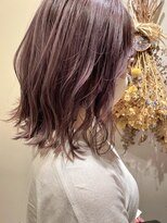 ジャム(Jam)&nbsp;モーブラベンダーカラー×切りっぱなしボブ★中村大輔