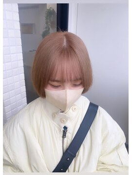 リグ 横浜(Lig.) ケアブリーチハイトーン/ミルクティーベージュカラー