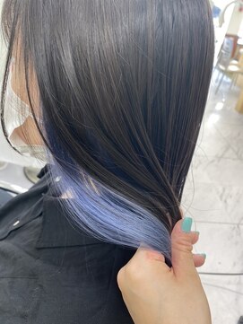 ヘアポジション 横手(HAIR Position) インナーカラー/スカイブルー