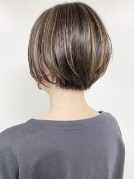 モリオフロムロンドン 原宿本店(morio from London) 【morio原宿】大人ショート ナチュラルハイライトカラー