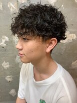 メンズマッシュパーマ波巻きツイストスパイラルパーマ札幌大通