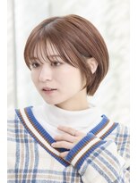 30代40代小顔カットショートボブ丸み小顔カット