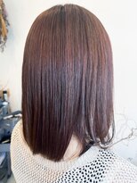 レポヘアー(Repos hair)&nbsp;20代30代40代髪質改善カラーショコラブラウン艶感ロブヘアー