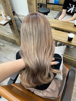 ナンバー アンフィール 渋谷(N° anfeel)&nbsp;ミルクティーベージュ × ケアブリーチ