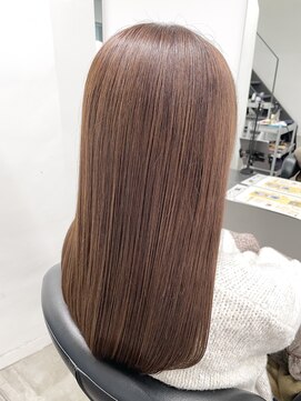 イレス 札幌円山店(IRESU) ロング/ブラウンベージュ/髪質改善ヘアエステ/ナチュラル