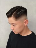 バーバー男前濡れパン刈り上げフェードスタイル【新大阪】