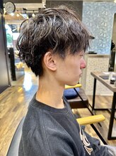 シャインヘアフラッペ 新百合ヶ丘2号店(Shine hair frappe) Shine hair frappe ショート/波巻きツイスパ/シャドウパーマ